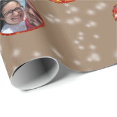 クリスマスボールオーナメント6枚L – オレンジ ラッピングペーパー (ロールコーナー)