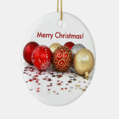 クリスマスボールオーナメント セラミックオーナメント (右)
