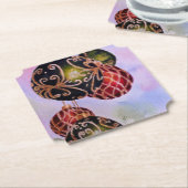 クリスマスボールオーナメント ペーパーコースター (アングル)