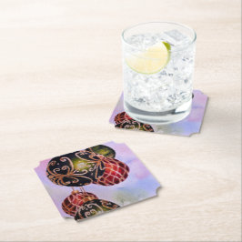 クリスマスボールオーナメント ペーパーコースター