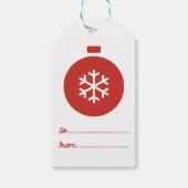 クリスマスボールギフトラベル ギフトタグ (正面)