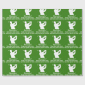 クリスマスボールクリーンなゴルフクリスマスユーモア ラッピングペーパー (フラット)