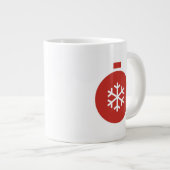 クリスマスボールジャイアントコーヒーマグ ジャンボコーヒーマグカップ (正面右)