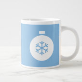 クリスマスボールジャイアントブルーコーヒーマグ ジャンボコーヒーマグカップ (右)