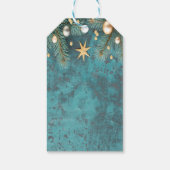 クリスマスボールスターブランチヴィンテージ ギフトタグ (裏面)