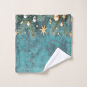 クリスマスボールスターブランチヴィンテージ バスタオルセット (ウォッシュタオル)