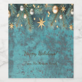 クリスマスボールスターブランチヴィンテージ ワインラベル (シングルラベル)