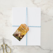 クリスマスボールスノーフレークパインコーン ギフトタグ (より糸付き)