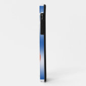 クリスマスボールスノーフレークブルー白レッド Case-Mate iPhoneケース (裏面/左)