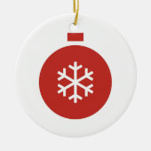 クリスマスボールセラミックスオーナメント セラミックオーナメント (正面)