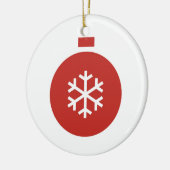 クリスマスボールセラミックスオーナメント セラミックオーナメント (左)