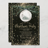 クリスマスボールツリーズドットカンパニークリスマスパーティー 招待状 (正面/裏面)