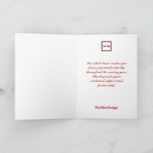 クリスマスボールツリー赤と白 シーズンカード (内部)