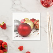 クリスマスボールナプキン スタンダードカクテルナプキン (インサイチュ)