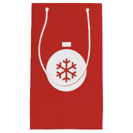 クリスマスボールレッド抱き枕 スモールペーパーバッグ