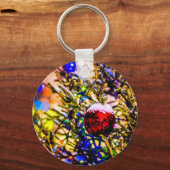 クリスマスボールレッド キーホルダー (正面)