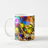 クリスマスボールレッド コーヒーマグカップ (左)