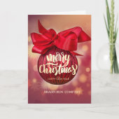 クリスマスボールレッド《写真》ぼけ味クリスマスカンパニー シーズンカード (正面)