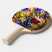 クリスマスボールレッド 卓球ラケット (正面アングル)