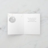クリスマスボール冬の結婚式 サンキューカード (内部)