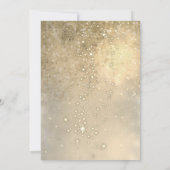 クリスマスボール金ゴールドシークンクリスマスパーティー 招待状 (裏面)