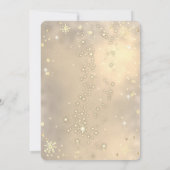 クリスマスボール雪の結晶グリーンクリスマス 招待状 (裏面)