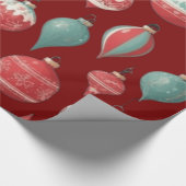 クリスマスボール飾り包装紙 ラッピングペーパー (角)