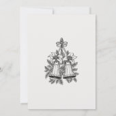 クリスマスボール飾り誕生日 招待状 (裏面)