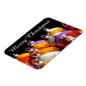 クリスマスボール2メリークリスマスマグネット マグネット (左側)