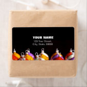 クリスマスボール3Dアートカスタム住所 シール (インサイチュ)