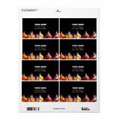 クリスマスボール3Dアートカスタム住所 シール (フルシート)