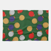 クリスマスボール キッチンタオル (横)