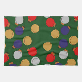 クリスマスボール キッチンタオル