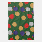 クリスマスボール キッチンタオル (縦)