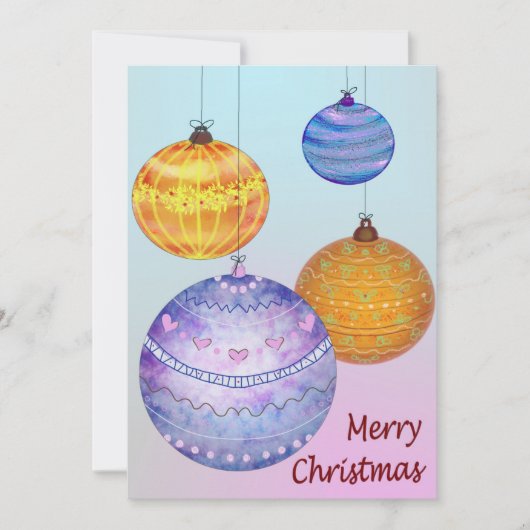 クリスマスボール シーズンカード (正面)