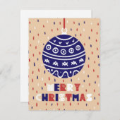 クリスマスボール シーズンカード (正面/裏面)