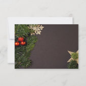 クリスマスボール、ブランチ会社クリスマスパーティー 招待状 (裏面)