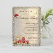 クリスマスボール プレゼント きらきらクリスマス 招待状 (スタンド正面)