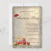 クリスマスボール プレゼント きらきらクリスマス 招待状 (正面)