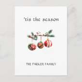 クリスマスボール ポストカード (正面)