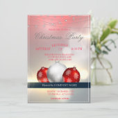 クリスマスボール、ライトクリスマスカンパニーパーティー 招待状 (スタンド正面)