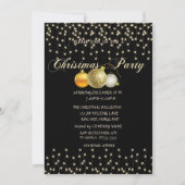 クリスマスボール、ライト、BlacCompanyクリスマスパーティー 招待状 (正面)