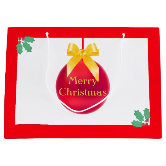 クリスマスボール ラージペーパーバッグ (正面)
