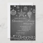 クリスマスボール、会社のクリスマスパーティー 招待状 (正面)
