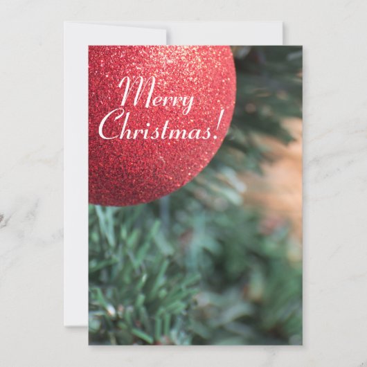 クリスマスボール 招待状 (正面)