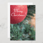 クリスマスボール 招待状 (正面/裏面)