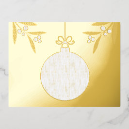 クリスマスボール 箔シーズンポストカード