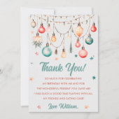 クリスマスボール 誕生日パーティー 感謝カード 招待状 (正面)