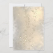 クリスマスボール、雪片、企業パーティー 招待状 (裏面)