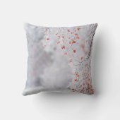 クリスマスボール、雪、ライトメリークリスマス クッション (裏面)